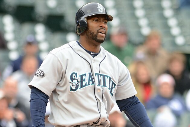 DETROIT, MI - APRIL 28:  Milton Bradley #15 of the Seattle Mariners bats against the Detroit Tigers during the game at Comerica Park on April 28, 2011 in Detroit, Michigan. The Mariners defeated the Tigers 7-2.  (Photo by Mark Cunningham/MLB Photos via Getty Images)