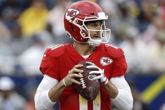 ORLANDO, FL - JANUARY 28: Quaterback Alex Smith #11 of the Kansas City Chiefs from the AFC Team looks to pass during the NFL Pro Bowl Game at Camping World Stadium on January 28, 2018 in Orlando, Florida. The AFC defeated the NFC 24 to 23. (Photo by Don Juan Moore/Getty Images)
