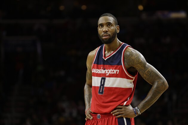 Washington Wizards' Rasual Butler in action during an NBA basketball game against the Philadelphia 76ers, Friday, Feb. 27, 2015, in Philadelphia. (AP Photo/Matt Slocum)