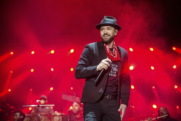 Justin Timberlake performs at the Pilgrimage Music and Cultural Festival on Saturday, Sept. 23, 2017, in Franklin, Tenn. (Photo by Amy Harris/Invision/AP)