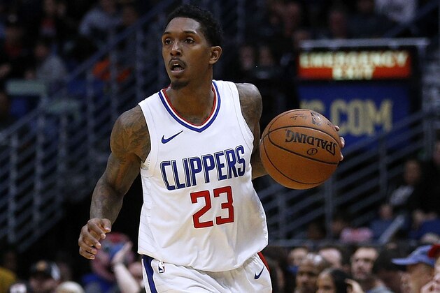 NEW ORLEANS, LA - JANUARY 28:  Lou Williams #23 of the LA Clippers drives with the ball druing the second half against the New Orleans Pelicans at the Smoothie King Center on January 28, 2018 in New Orleans, Louisiana. NOTE TO USER: User expressly acknowledges and agrees that, by downloading and or using this photograph, User is consenting to the terms and conditions of the Getty Images License Agreement.  (Photo by Jonathan Bachman/Getty Images)