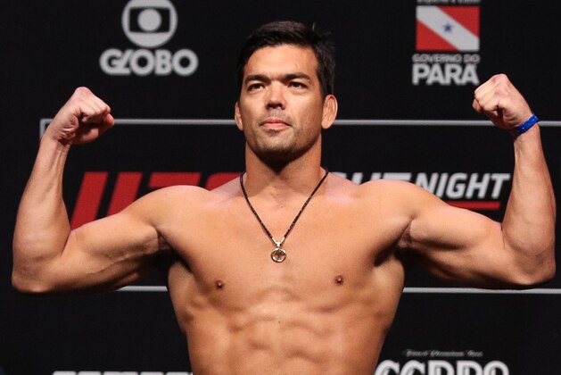 BELEM, BRAZIL - FEBRUARY 02: Lyoto Machida of Brazil poses on the scale during a UFC Fight Night weigh-in at Mangueirinho Arena on February 02, 2018 in Belem, Brazil. (Photo by Buda Mendes/Zuffa LLC/Zuffa LLC via Getty Images)