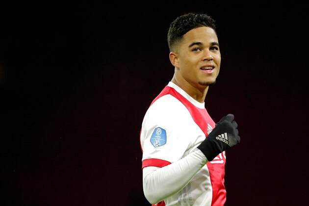 AMSTERDAM, NETHERLANDS - FEBRUARY 4: Justin Kluivert of Ajax  during the Dutch Eredivisie  match between Ajax v NAC Breda at the Johan Cruijff Arena on February 4, 2018 in Amsterdam Netherlands (Photo by Erwin Spek/Soccrates/Getty Images)