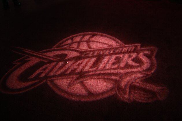 CLEVELAND, OH - JUNE 9: A view of the Cleveland Cavaliers logo on the court prior to Game Four of the 2017 NBA Finals on June 9, 2017 at Quicken Loans Arena in Cleveland, Ohio. NOTE TO USER: User expressly acknowledges and agrees that, by downloading and or using this photograph, user is consenting to the terms and conditions of Getty Images License Agreement. Mandatory Copyright Notice: Copyright 2017 NBAE (Photo by Joe Murphy/NBAE via Getty Images)