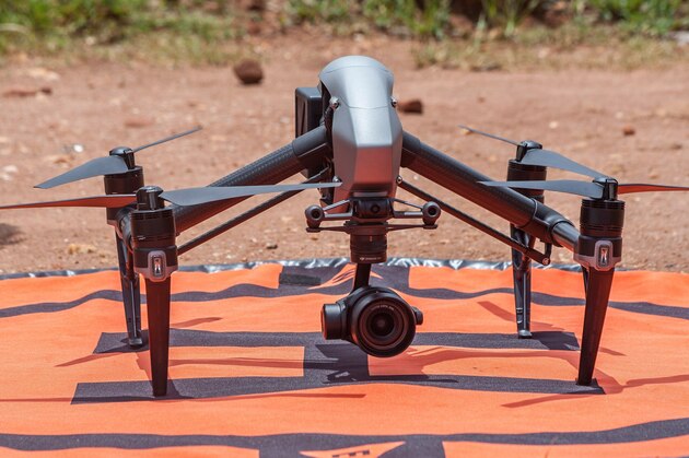 This photo shows a drone during a mapping exercise for cholera hotspots organised and funded by UNICEF (United Nations Children's Fund) Malawi in Likuni, outside Lilongwe, on January 27, 2018. 
Malawi has been facing a cholera outbreak since late 2017 and UNICEF Malawi is making efforts to contain the outbreak.  / AFP PHOTO / AMOS GUMULIRA        (Photo credit should read AMOS GUMULIRA/AFP/Getty Images)