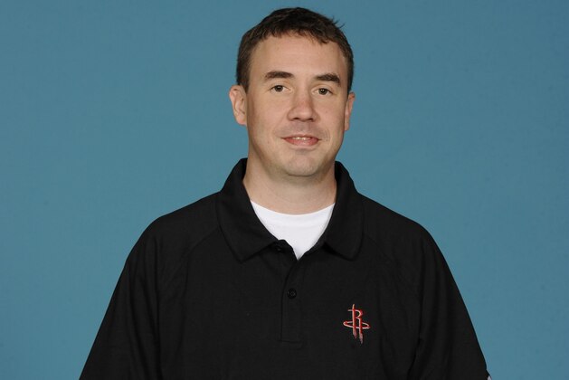 HOUSTON - SEPTEMBER 24:  Assistant coach R.J. Adelman of the Houston Rockets poses during media day on September 24, 2010 at the Toyota Center in Houston, Texas. NOTE TO USER: User expressly acknowledges and agrees that, by downloading and or using this photograph, User is consenting to the terms and conditions of the Getty Images License Agreement. Mandatory Copyright Notice: Copyright 2010 NBAE (Photo by Bill Baptist/NBAE via Getty Images)