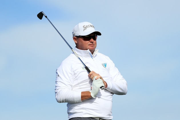 PEBBLE BEACH, CA - FEBRUARY 10:  Ted Potter Jr. plays his shot from the ninth tee during Round Three of the AT&T Pebble Beach Pro-Am at Monterey Peninsula Country Club on February 10, 2018 in Pebble Beach, California.  (Photo by Mike Ehrmann/Getty Images)
