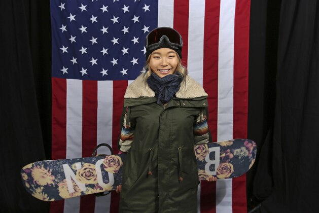 United States Olympic Winter Games Snowboarder Chloe Kim poses for a portrait at the 2017 Team USA Media Summit Monday, Sept. 25, 2017, in Park City, Utah. (AP Photo/Rick Bowmer)