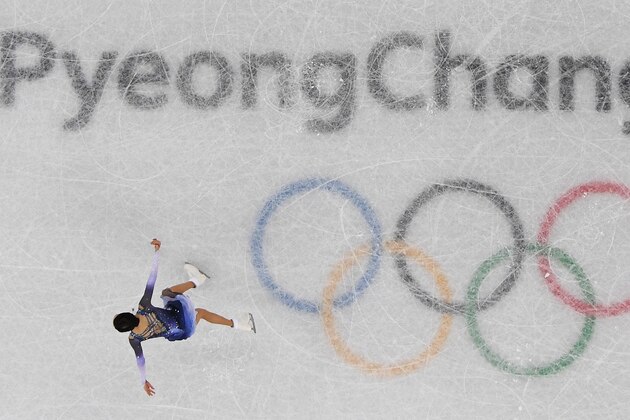 Russia's Evgenia Medvedeva competes in the figure skating team event women's single skating short program during the Pyeongchang 2018 Winter Olympic Games at the Gangneung Ice Arena in Gangneung on February 11, 2018. / AFP PHOTO / Roberto SCHMIDT        (Photo credit should read ROBERTO SCHMIDT/AFP/Getty Images)