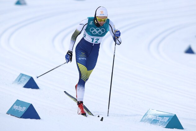 PYEONGCHANG-GUN, SOUTH KOREA - FEBRUARY 13:  Stina Nilsson of Sweden competes during the Cross-Country Ladies' Sprint Classic Qualification on day four of the PyeongChang 2018 Winter Olympic Games at Alpensia Cross-Country Centre on February 13, 2018 in Pyeongchang-gun, South Korea.  (Photo by Adam Pretty/Getty Images)