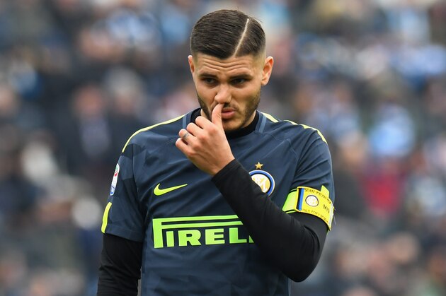 FERRARA, ITALY - JANUARY 28:  Mauro Emanuel Icardi of FC Internazionale reacts during the serie A match between Spal and FC Internazionale at Stadio Paolo Mazza on January 28, 2018 in Ferrara, Italy.  (Photo by Alessandro Sabattini/Getty Images)