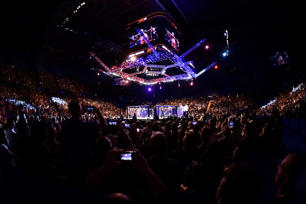 PERTH, AUSTRALIA - FEBRUARY 11: A general view of the Octagon during the UFC 221 event at Perth Arena on February 11, 2018 in Perth, Australia. (Photo by Jeff Bottari/Zuffa LLC/Zuffa LLC via Getty Images)
