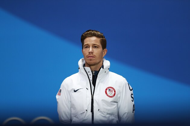 PYEONGCHANG-GUN, SOUTH KOREA - FEBRUARY 14: Shaun White of United States is seen prior to receiving his Gold Medal from the Men's Halfpipe Snowboard at Medal Plaza on February 14, 2018 in Pyeongchang-gun, South Korea. (Photo by Ian MacNicol/Getty Images)