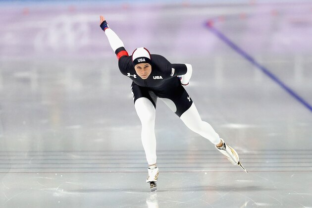GANGNEUNG, SOUTH KOREA - FEBRUARY 12:  Brittany Bowe of The United States competes during the Ladies 1,500m Long Track Speed Skating final on day three of the PyeongChang 2018 Winter Olympic Games at Gangneung Oval on February 12, 2018 in Gangneung, South Korea.  (Photo by Maddie Meyer/Getty Images)