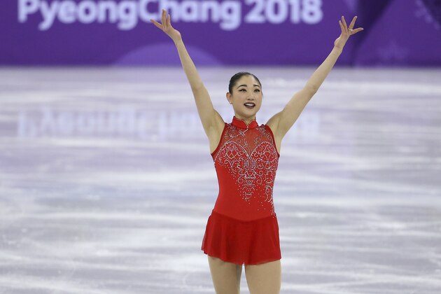 GANGNEUNG, SOUTH KOREA - FEBRUARY 12: Mirai Nagasu of USA competes in the Ladies Free Skating during the Figure Skating Team Event on day three of the PyeongChang 2018 Winter Olympic Games at Gangneung Ice Arena on February 12, 2018 in Gangneung, South Korea. (Photo by Jean Catuffe/Getty Images)