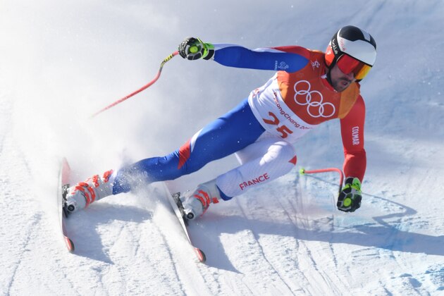 France's Maxence Muzaton competes in the Men's Super G at the Jeongseon Alpine Center during the Pyeongchang 2018 Winter Olympic Games in Pyeongchang on February 16, 2018.  / AFP PHOTO / JAVIER SORIANO / The erroneous mention[s] appearing in the metadata of this photo by JAVIER SORIANO has been modified in AFP systems in the following manner: [France's Maxence Muzaton] instead of [USA's Ted Ligety]. Please immediately remove the erroneous mention[s] from all your online services and delete it (them) from your servers. If you have been authorized by AFP to distribute it (them) to third parties, please ensure that the same actions are carried out by them. Failure to promptly comply with these instructions will entail liability on your part for any continued or post notification usage. Therefore we thank you very much for all your attention and prompt action. We are sorry for the inconvenience this notification may cause and remain at your disposal for any further information you may require.        (Photo credi