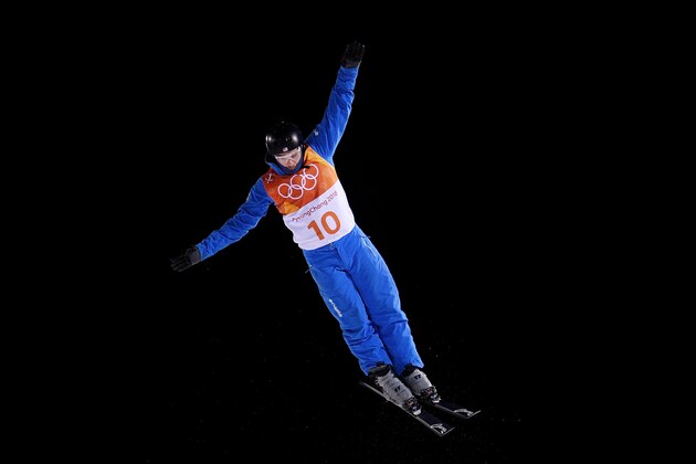 PYEONGCHANG-GUN, SOUTH KOREA - FEBRUARY 17:  Jonathon Lillis of the United States competes during the Freestyle Skiing Men's Aerials Qualification on day eight of the PyeongChang 2018 Winter Olympic Games at Phoenix Snow Park on February 17, 2018 in Pyeongchang-gun, South Korea.  (Photo by David Ramos/Getty Images)