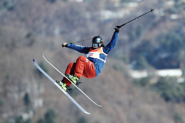 PYEONGCHANG-GUN, SOUTH KOREA - FEBRUARY 17: Devin Logan competes during the Freestyle Skiing on day eight of the PyeongChang 2018 Winter Olympic Games at Phoenix Snow Park on February 17, 2018 in Pyeongchang-gun, South Korea. (Photo by Ian MacNicol/Getty Images)