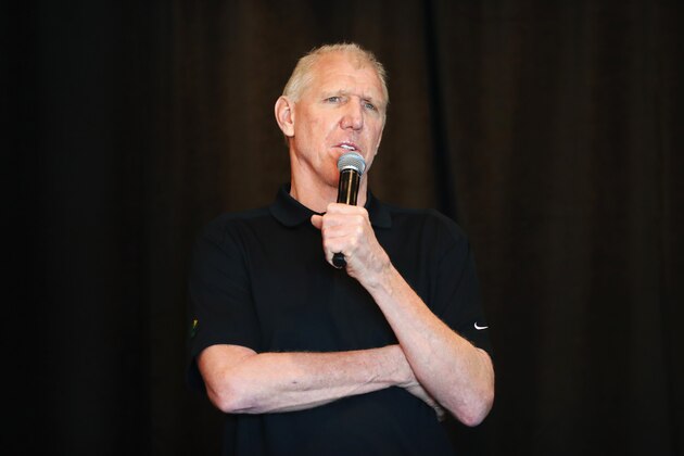 SCOTTSDALE, AZ - APRIL 02:  Bill Walton speaks during the 2017 Naismith Awards Brunch at the Grayhawk Golf Club on April 2, 2017 in Scottsdale, Arizona.  (Photo by Tim Bradbury/Getty Images)