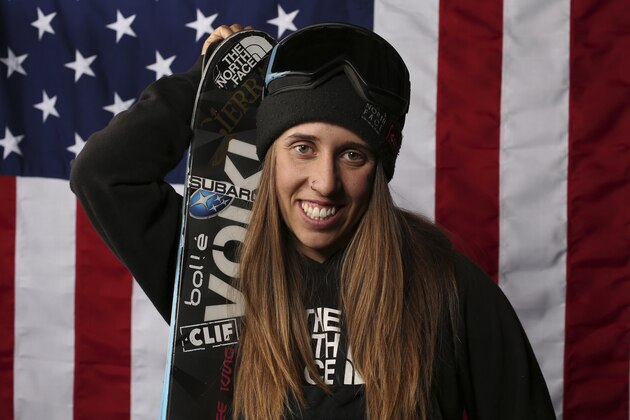 United States Olympic Winter Games halfpipe skier Maddie Bowman poses for a portrait at the 2017 Team USA Media Summit Tuesday, Sept. 26, 2017, in Park City, Utah. (AP Photo/Rick Bowmer)