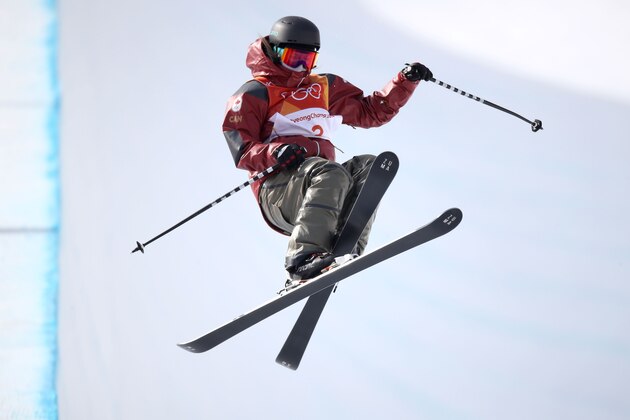 PYEONGCHANG-GUN, SOUTH KOREA - FEBRUARY 19:  Cassie Sharpe of Canada competes during the Freestyle Skiing Ladies' Ski Halfpipe Qualification on day 10 of the PyeongChang 2018 Winter Olympic Games at Phoenix Snow Park on February 19, 2018 in Pyeongchang-gun, South Korea.  (Photo by Cameron Spencer/Getty Images)