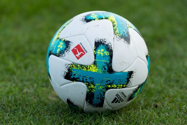 DORTMUND, GERMANY - FEBRUARY 07: A ball is seen during a training session at BVB trainings center on February 07, 2018 in Dortmund, Germany. (Photo by TF-Images/TF-Images via Getty Images)