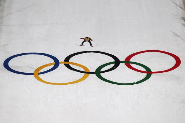 PYEONGCHANG-GUN, SOUTH KOREA - FEBRUARY 19:  Johann Andre Forfang of Norway  during the Ski Jumping - Men's Team Large Hill on day 10 of the PyeongChang 2018 Winter Olympic Games at Alpensia Ski Jumping Center on February 19, 2018 in Pyeongchang-gun, South Korea.  (Photo by Al Bello/Getty Images)