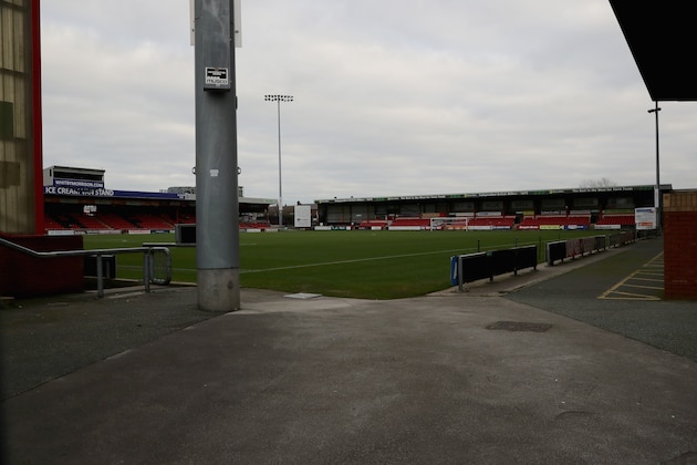 CREWE, ENGLAND - NOVEMBER 30: A general view of Alexandra Stadium, Gresty Road, the home of Crewe Alexandra Football Club on November 30, 2016 in Crewe, England. Barry Bennell, a former youth coach at the club, has been charged by Cheshire police with eight historical offences of sexual assault against a boy aged under 14. Bennell is a former football scout with links to Manchester City , Leeds United and Stoke City football clubs. (Photo by Christopher Furlong/Getty Images) CREWE, ENGLAND - NOVEMBER 30: A general view of Alexandra Stadium, Gresty Road, the home of Crewe Alexandra Football Club on November 30, 2016 in Crewe, England. Barry Bennell, a former youth coach at the club, has been charged by Cheshire police with eight historical offences of sexual assault against a boy aged under 14. Bennell is a former football scout with links to Manchester City , Leeds United and Stoke City football clubs. (Photo by Christopher Furlong/Getty Images)