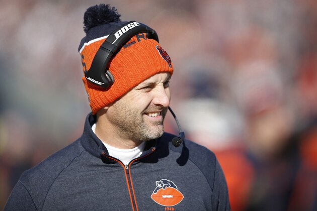 CHICAGO, IL - DECEMBER 6: Wide receivers coach Mike Groh of the Chicago Bears looks on against the San Francisco 49ers during the game at Soldier Field on December 6, 2015 in Chicago, Illinois. The 49ers defeated the Bears 26-20 in overtime. (Photo by Joe Robbins/Getty Images)