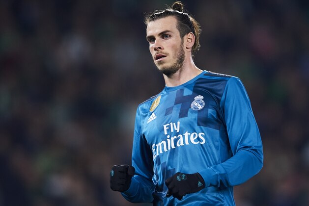 SEVILLE, SPAIN - FEBRUARY 18: Gareth Bale of Real Madrid reacts during the La Liga match between Real Betis and Real Madrid at Benito Villamrin stadium on February 18, 2018 in Seville, Spain.  (Photo by Aitor Alcalde/Getty Images)
