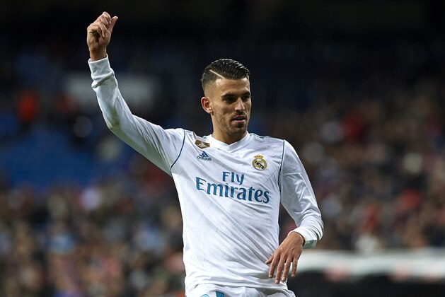 MADRID, SPAIN - JANUARY 10:  Daniel Ceballos of Real Madrid reacts during the Copa del Rey, Round of 16, second Leg match between Real Madrid and Numancia at Bernabeu on January 10, 2018 in Madrid, Spain.  (Photo by fotopress/Getty Images)