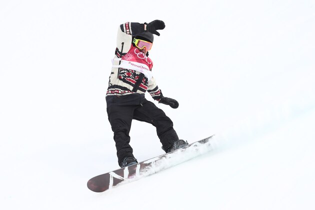 PYEONGCHANG-GUN, SOUTH KOREA - FEBRUARY 24:  Sebastien Toutant of Canada competes during the Men's Big Air Final on day 15 of the PyeongChang 2018 Winter Olympic Games at Alpensia Ski Jumping Centre on February 24, 2018 in Pyeongchang-gun, South Korea.  (Photo by Al Bello/Getty Images)