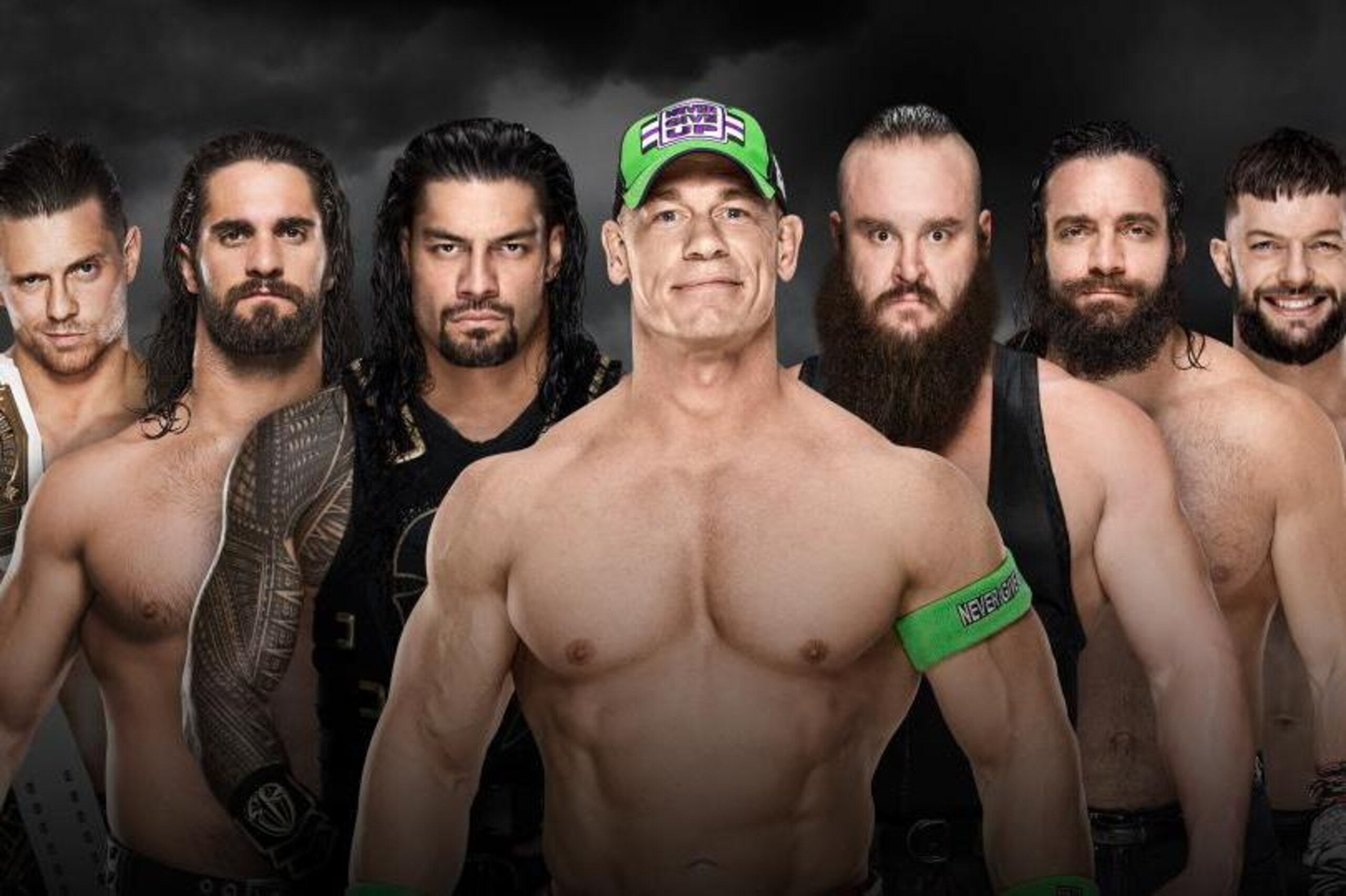 The Miz, Seth Rollins Roman Reigns, John Cena, Braun Strowman, Elias and Finn Balor will compete in the Elimination Chamber.