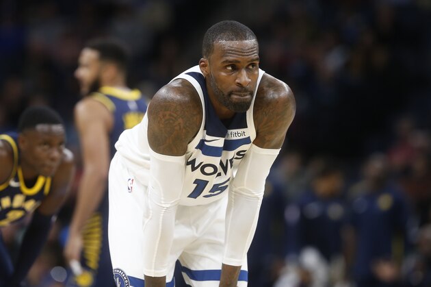 Minnesota Timberwolves' Shabazz Muhammad plays against the Indiana Pacers during the second half of an NBA basketball game Tuesday, Oct. 24, 2017, in Minneapolis. (AP Photo/Jim Mone)