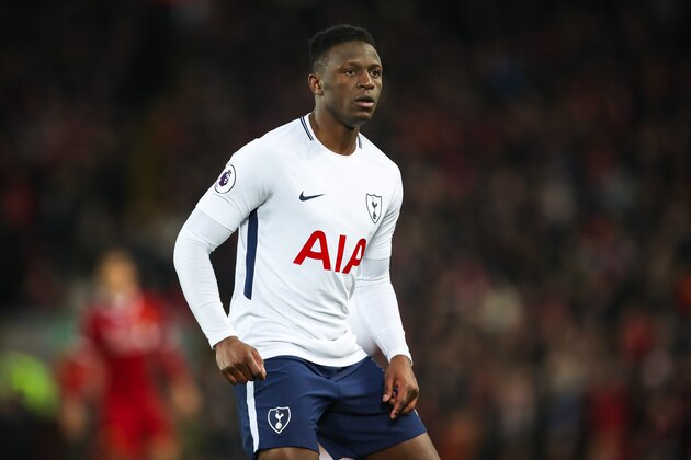 LIVERPOOL, ENGLAND - FEBRUARY 04: Victor Wanyama of Tottenham Hotspur during the Premier League match between Liverpool and Tottenham Hotspur at Anfield on February 4, 2018 in Liverpool, England. (Photo by Robbie Jay Barratt - AMA/Getty Images)