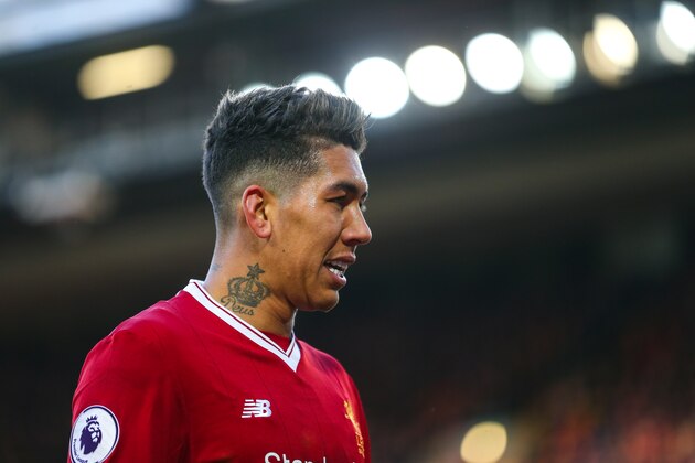 LIVERPOOL, ENGLAND - FEBRUARY 24: Roberto Firmino of Liverpool during the Premier League match between Liverpool and West Ham United at Anfield on February 24, 2018 in Liverpool, England. (Photo by Robbie Jay Barratt - AMA/Getty Images)
