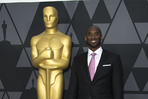 Former NBA basketball star Kobe Bryant attends the 'Oscar Week: Shorts' reception featuring the 2017 Oscar-nominated films in the Animated and Live-Action Short Film categories,  in Beverly Hills, California, on February 27, 2018.  / AFP PHOTO / VALERIE MACON        (Photo credit should read VALERIE MACON/AFP/Getty Images)