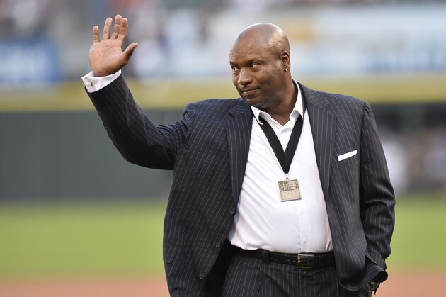 CHICAGO, IL - AUGUST 24:  Former Chicago White Sox and Kansas City Royals player and Heisman Trophy winner Bo Jackson waves to the crowd as as he is introduced before the 2013 Civil Rights Game between the Chicago White Sox and the Texas Rangers at U.S. Cellular Field on August 24, 2013 in Chicago, Illinois. Jackson was earlier honored with the MLB Beacon of Change Award.    (Photo by Brian Kersey/Getty Images)