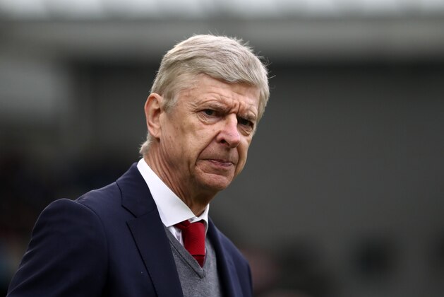 BRIGHTON, ENGLAND - MARCH 04: Arsene Wenger manager / head coach of Arsenal during the Premier League match between Brighton and Hove Albion and Arsenal at Amex Stadium on March 4, 2018 in Brighton, England. (Photo by Catherine Ivill/Getty Images)