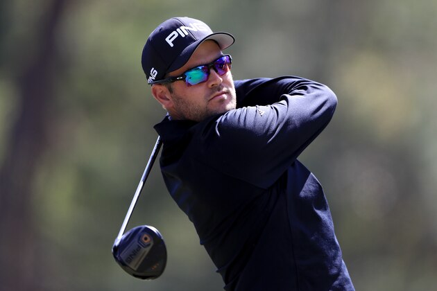 PALM HARBOR, FL - MARCH 08:  Corey Conners of Canada plays his shot from the 18th tee during the first round of the Valspar Championship at Innisbrook Resort Copperhead Course on March 8, 2018 in Palm Harbor, Florida.  (Photo by Sam Greenwood/Getty Images)