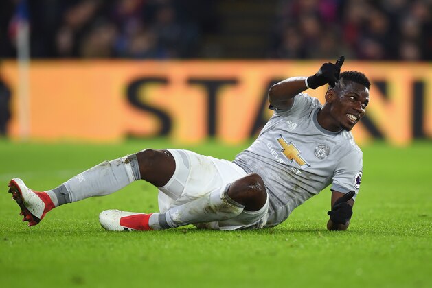 LONDON, ENGLAND - MARCH 05:  Paul Pogba of Manchester United during the Premier League match between Crystal Palace and Manchester United at Selhurst Park on March 5, 2018 in London, England.  (Photo by Tony Marshall/Getty Images)