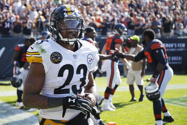 CHICAGO, IL - SEPTEMBER 24: Mike Mitchell #23 of the Pittsburgh Steelers reacts after the game-winning touchdown by the Chicago Bears during a game at Soldier Field on September 24, 2017 in Chicago, Illinois. The Bears won 23-17 in overtime. (Photo by Joe Robbins/Getty Images)