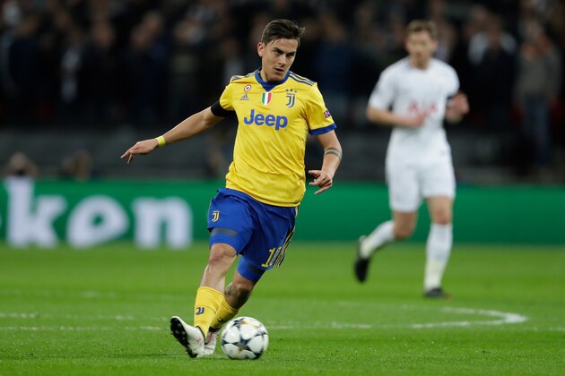 LONDON, UNITED KINGDOM - MARCH 7: Paulo Dybala of Juventus during the UEFA Champions League  match between Tottenham Hotspur v Juventus at the Wembley Stadium on March 7, 2018 in London United Kingdom (Photo by Laurens Lindhout/Soccrates/Getty Images)