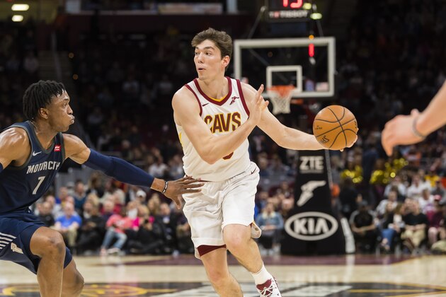 CLEVELAND, OH - MARCH 5: Stanley Johnson #7 of the Detroit Pistons guards Cedi Osman #16 of the Cleveland Cavaliers during the second half at Quicken Loans Arena on March 5, 2018 in Cleveland, Ohio. The Cavaliers defeated the Pistons 112-90. NOTE TO USER: User expressly acknowledges and agrees that, by downloading and or using this photograph, User is consenting to the terms and conditions of the Getty Images License Agreement. (Photo by Jason Miller/Getty Images)