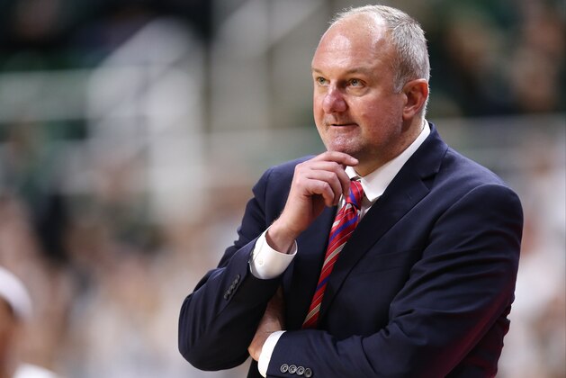 EAST LANSING, MI - FEBRUARY 14: Head coach Thad Matta of the Ohio State Buckeyes looks on during the game against the Michigan State Spartans in the second half at the Breslin Center on February 14, 2017 in East Lansing, Michigan. (Photo by Rey Del Rio/Getty Images)