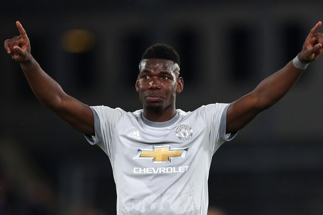 LONDON, ENGLAND - MARCH 05:  Paul Pogba of Manchester United celebrates after the Premier League match between Crystal Palace and Manchester United at Selhurst Park on March 5, 2018 in London, England.  (Photo by Catherine Ivill/Getty Images)