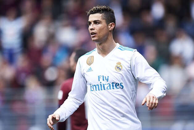 EIBAR, SPAIN - MARCH 10:  Cristiano Ronaldo of Real Madrid reacts during the La Liga match between SD Eibar and Real Madrid at Ipurua Municipal Stadium on March 10, 2018 in Eibar, Spain .  (Photo by Juan Manuel Serrano Arce/Getty Images)