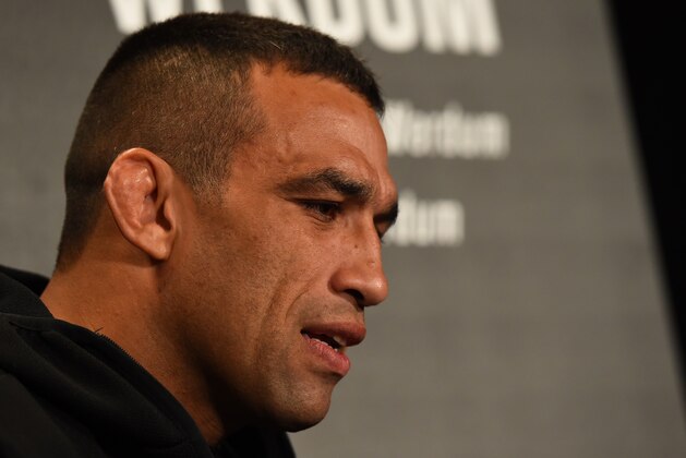 SYDNEY, AUSTRALIA - NOVEMBER 17:  Fabricio Werdum of Brazil interacts with media during the UFC Ultimate Media Day at the Hilton Sydney Hotel on November 17, 2017 in Sydney, Australia. (Photo by Josh Hedges/Zuffa LLC/Zuffa LLC via Getty Images)
