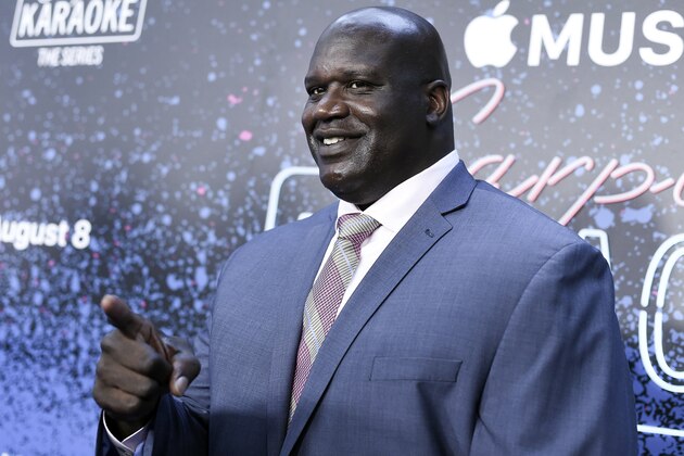 Shaquille O'Neal attends Carpool Karaoke: The Series launch event at the Chateau Marmont Hotel on Monday, Aug. 7, 2017, in Los Angeles. (Photo by Richard Shotwell/Invision/AP)