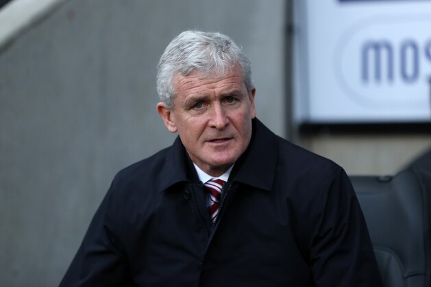 COVENTRY, ENGLAND - JANUARY 06: Mark Hughes the head coach / manager of Stoke City during The Emirates FA Cup Third match between Coventry City and Stoke City at Ricoh Arena on January 6, 2018 in Coventry, England. (Photo by James Baylis - AMA/Getty Images)